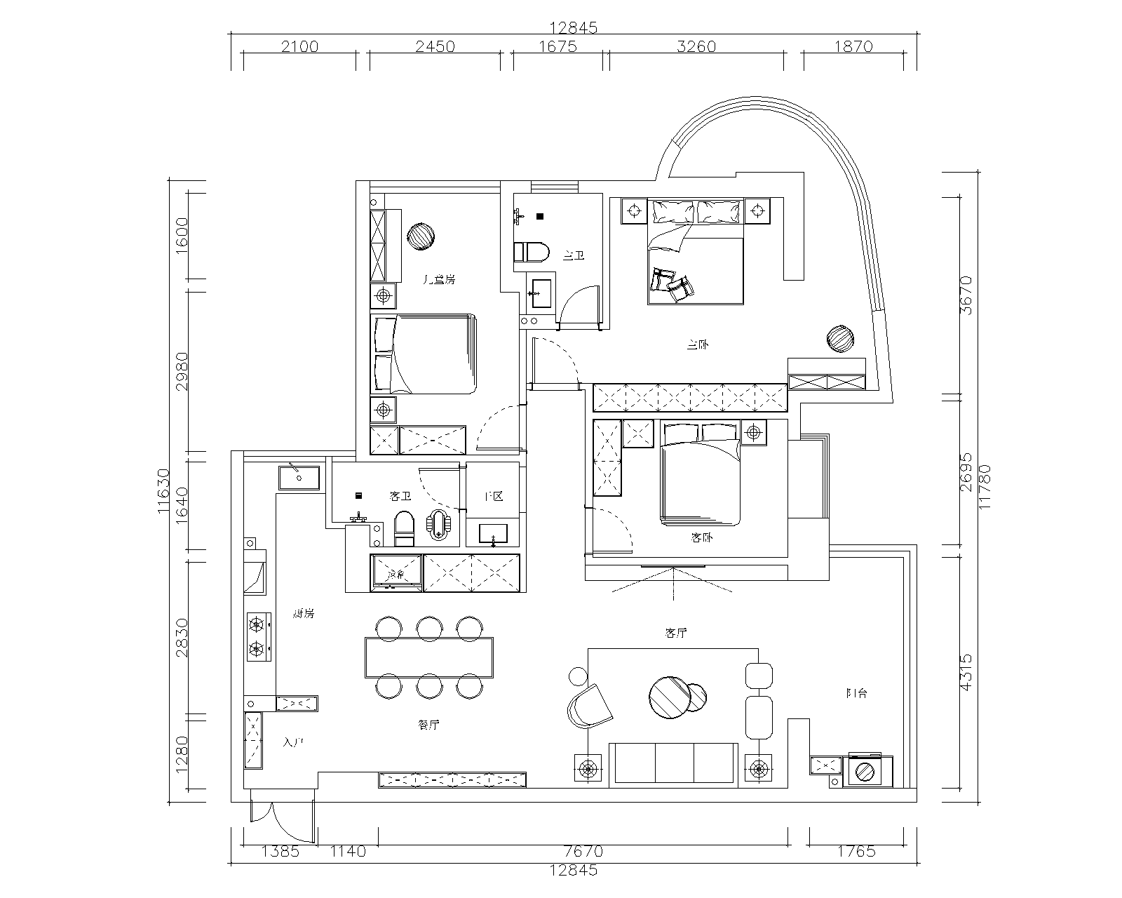 三葉石新作 | 華泰壹品125㎡，簡(jiǎn)約純粹的美